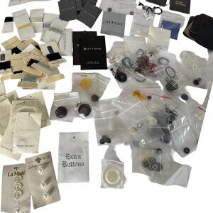 Y2K Button & Fabric Swatch Lot – Banana Republic, Ann Taylor, Alfani & More